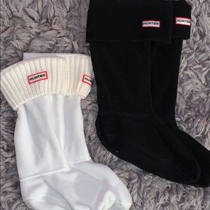 HUNTER: Tall Fleece Boot Socks Pair